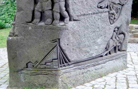Bendorf am Rhein Die Historiensäule im Stadtpark BendorfGeschichte